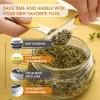 imageSpring Chef Stainless Steel Magnetic Measuring Spoons Set with Strong Magnets Heavy Duty Metal Kitchen Gadgets for Baking ampamp Cooking Fits in Most Kitchen Spice Jars Multicolor Set of 8 with LevelerYellow