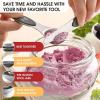 imageSpring Chef Stainless Steel Magnetic Measuring Spoons Set with Strong Magnets Heavy Duty Metal Kitchen Gadgets for Baking ampamp Cooking Fits in Most Kitchen Spice Jars Multicolor Set of 8 with LevelerGray