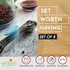 imageSpring Chef Stainless Steel Magnetic Measuring Spoons Set with Strong Magnets Heavy Duty Metal Kitchen Gadgets for Baking ampamp Cooking Fits in Most Kitchen Spice Jars Multicolor Set of 8 with LevelerTeal