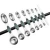 imageSpring Chef Stainless Steel Magnetic Measuring Spoons Set with Strong Magnets Heavy Duty Metal Kitchen Gadgets for Baking ampamp Cooking Fits in Most Kitchen Spice Jars Multicolor Set of 8 with LevelerPine Green
