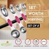 imageSpring Chef Stainless Steel Magnetic Measuring Spoons Set with Strong Magnets Heavy Duty Metal Kitchen Gadgets for Baking ampamp Cooking Fits in Most Kitchen Spice Jars Multicolor Set of 8 with LevelerPink