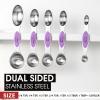 imageSpring Chef Stainless Steel Magnetic Measuring Spoons Set with Strong Magnets Heavy Duty Metal Kitchen Gadgets for Baking ampamp Cooking Fits in Most Kitchen Spice Jars Multicolor Set of 8 with LevelerOrchid