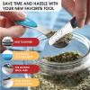imageSpring Chef Stainless Steel Magnetic Measuring Spoons Set with Strong Magnets Heavy Duty Metal Kitchen Gadgets for Baking ampamp Cooking Fits in Most Kitchen Spice Jars Multicolor Set of 8 with LevelerTeal