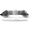imageSpring Chef Stainless Steel Magnetic Measuring Spoons Set with Strong Magnets Heavy Duty Metal Kitchen Gadgets for Baking ampamp Cooking Fits in Most Kitchen Spice Jars Multicolor Set of 8 with LevelerWhite