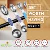 imageSpring Chef Stainless Steel Magnetic Measuring Spoons Set with Strong Magnets Heavy Duty Metal Kitchen Gadgets for Baking ampamp Cooking Fits in Most Kitchen Spice Jars Multicolor Set of 8 with LevelerWinter Frost