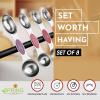 imageSpring Chef Stainless Steel Magnetic Measuring Spoons Set with Strong Magnets Heavy Duty Metal Kitchen Gadgets for Baking ampamp Cooking Fits in Most Kitchen Spice Jars Multicolor Set of 8 with LevelerDesert Sunset