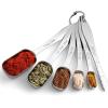 imageSpring Chef Stainless Steel Measuring Spoons Set of 7 with Leveler Rectangular Metal Teaspoon ampamp Tablespoon Measuring Spoons for Dry ampamp Liquid Ingredients  Nesting Kitchen Gadgets For Baking ampamp CookingSpoons  Set of 6