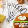 imageSpring Chef Stainless Steel Measuring Spoons Set of 7 with Leveler Rectangular Metal Teaspoon ampamp Tablespoon Measuring Spoons for Dry ampamp Liquid Ingredients  Nesting Kitchen Gadgets For Baking ampamp CookingSpoons  Set of 7
