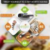 imageSpring Chef Stainless Steel Measuring Spoons Set of 7 with Leveler Rectangular Metal Teaspoon ampamp Tablespoon Measuring Spoons for Dry ampamp Liquid Ingredients  Nesting Kitchen Gadgets For Baking ampamp CookingSpoons  Set of 8