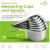 imageSpring Chef Stainless Steel Measuring Spoons Set of 7 with Leveler Rectangular Metal Teaspoon ampamp Tablespoon Measuring Spoons for Dry ampamp Liquid Ingredients  Nesting Kitchen Gadgets For Baking ampamp CookingCups  Spoons  Set of 14