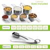 imageSpring Chef Stainless Steel Measuring Spoons Set of 7 with Leveler Rectangular Metal Teaspoon ampamp Tablespoon Measuring Spoons for Dry ampamp Liquid Ingredients  Nesting Kitchen Gadgets For Baking ampamp CookingCups  Spoons  Set of 14