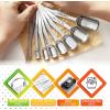 imageSpring Chef Stainless Steel Measuring Spoons Set of 7 with Leveler Rectangular Metal Teaspoon ampamp Tablespoon Measuring Spoons for Dry ampamp Liquid Ingredients  Nesting Kitchen Gadgets For Baking ampamp CookingSpoons  Set of 8