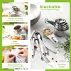 imageSpring Chef Stainless Steel Measuring Spoons Set of 7 with Leveler Rectangular Metal Teaspoon ampamp Tablespoon Measuring Spoons for Dry ampamp Liquid Ingredients  Nesting Kitchen Gadgets For Baking ampamp CookingCups  Spoons  Set of 14