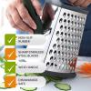 imageSpring Chef Swivel Vegetable Peeler ampamp Y Peeler with Sharp Stainless Steel Blades ampamp Professional XL Cheese Box Grater  3 Product Bundle  Black