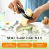 imageSpring Chef Swivel ampamp Vegetable Julienne Peeler Set for Kitchen with Stainless Steel Sharp Blades  Potato Peelers with Soft Grip Handles ampamp Blade Covers  Perfect for Carrot Zucchini Cucumber  BlackSwivel  Y Peeler