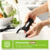 imageSpring Chef Swivel ampamp Vegetable Julienne Peeler Set for Kitchen with Stainless Steel Sharp Blades  Potato Peelers with Soft Grip Handles ampamp Blade Covers  Perfect for Carrot Zucchini Cucumber  BlackSwivel  Julienne  Y Peeler