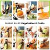 imageSpring Chef Swivel ampamp Vegetable Julienne Peeler Set for Kitchen with Stainless Steel Sharp Blades  Potato Peelers with Soft Grip Handles ampamp Blade Covers  Perfect for Carrot Zucchini Cucumber  BlackSwivel  Julienne  Y Peeler