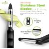 imageSpring Chef Swivel ampamp Vegetable Julienne Peeler Set for Kitchen with Stainless Steel Sharp Blades  Potato Peelers with Soft Grip Handles ampamp Blade Covers  Perfect for Carrot Zucchini Cucumber  BlackSwivel  Julienne Peeler
