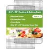 imageSpring Chef 10 x 15 Inch Stainless Steel Cooling Rack for Cooking ampamp Baking  Heavy Duty Cookie Cooling Rack for Kitchen  Oven Safe  Fits Jelly Roll Pan  Dishwasher Safe2 Pack