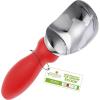 imageSpring Chef 188 Stainless Steel Ice Cream Scoop with Soft Grip Handle  Heavy Duty Ice Cream Scooper for Gelato Sorbet Cookie Dough Melon Sundae  Dishwasher Safe Kitchen Tool  BlackRed