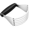 imageSpring Chef Dough Blender For Baking Heavy Duty Dough Cutter Tool Stainless Steel Pastry Cutter Tool with Sharp ampamp Sturdy Blades Pastry Blender for Easy Mixing Dishwasher Safe  XL Size  BlackBlack