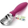 imageSpring Chef Ice Cream Scoop with Soft Grip Handle Professional Heavy Duty Sturdy Scooper Premium Kitchen Tool for Cookie Dough Gelato Sorbet MangoMagenta