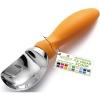 imageSpring Chef Ice Cream Scoop with Soft Grip Handle Professional Heavy Duty Sturdy Scooper Premium Kitchen Tool for Cookie Dough Gelato Sorbet MangoMango