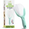 imageSpring Chef Magnetic Ice Scoop for Freezer  BPAFree FlexiPlastic Popcorn Scoop with Soft Grip Handle  Dishwasher Safe Ice Scooper  Kitchen Food Scooper for Flour Grains Candy Pet Food  BlackMint