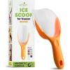 imageSpring Chef Magnetic Ice Scoop for Freezer  BPAFree FlexiPlastic Popcorn Scoop with Soft Grip Handle  Dishwasher Safe Ice Scooper  Kitchen Food Scooper for Flour Grains Candy Pet Food  BlackMango