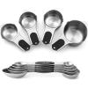 imageSpring Chef Magnetic Measuring Cups ampamp Spoons Set Patent Pending Strong N45 Magnets Heavy Duty Stainless Steel Fits in Spice Jars for Baking ampamp Cooking BPA Free Set of 15 with Leveler MulticolorBlack