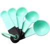 imageSpring Chef Magnetic Measuring Cups and Spoons Set of 9 Nesting Kitchen Tool with Easy to Read Markings for Measuring Dry or Liquid Ingredient BPA Free BlackMint