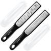 imageSpring Chef Premium Lemon Zester Grater with Handle  Fruits Garlic Chocolate Nutmeg Ginger Grater  Heavy Duty Kitchen Tool  Stainless Steel Citrus Zester with Blade Cover  Fine Shred BlackBlack