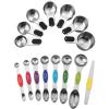 imageSpring Chef Stainless Steel Magnetic Measuring Cups Set of 7 Black ampamp Magnetic Measuring Spoons Set of 8 MultiColor  2 Product Bundle