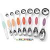 imageSpring Chef Stainless Steel Magnetic Measuring Spoons Set with Strong Magnets Heavy Duty Metal Kitchen Gadgets for Baking ampamp Cooking Fits in Most Kitchen Spice Jars Multicolor Set of 8 with LevelerDesert Sunset