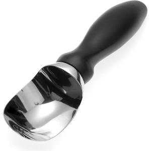 imageSpring Chef 188 Stainless Steel Ice Cream Scoop with Soft Grip Handle  Heavy Duty Ice Cream Scooper for Gelato Sorbet Cookie Dough Melon Sundae  Dishwasher Safe Kitchen Tool  BlackBlack