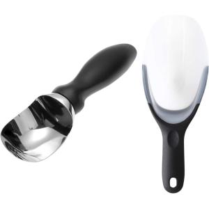 imageSpring Chef Premium Ice Cream Scoop ampamp Magnetic Ice Scoop  2 Product Bundle  Black