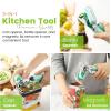 imageSpring Chef Stainless Steel Can Opener  Manual with Soft Grip Handles Easy Turn Heavy Duty Hand Can Opener for Seniors with Smooth Edge  Builtin Magnetic Lid Remover  MintMint