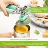 imageSpring Chef Stainless Steel Can Opener  Manual with Soft Grip Handles Easy Turn Heavy Duty Hand Can Opener for Seniors with Smooth Edge  Builtin Magnetic Lid Remover  MintMint