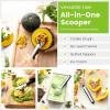imageSpring Chef Heavy Duty Metal Ice Cream Scoop  Dishwasher Safe Ice Cream Scooper Commercial Icecream Scoop Spade Professional Kitchen Tool for Gelato Melon Sundae Cookie Spoon  Black
