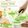 imageSpring Chef Heavy Duty Metal Ice Cream Scoop  Dishwasher Safe Ice Cream Scooper Commercial Icecream Scoop Spade Professional Kitchen Tool for Gelato Melon Sundae Cookie Spoon  Black