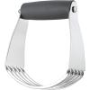 imageSpring Chef Dough Blender Top Professional Pastry Cutter with Heavy Duty Stainless Steel Blades Medium Size BlackGray