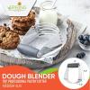 imageSpring Chef Dough Blender Top Professional Pastry Cutter with Heavy Duty Stainless Steel Blades Medium Size BlackGray