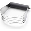 imageSpring Chef Dough Blender Top Professional Pastry Cutter with Heavy Duty Stainless Steel Blades Medium Size BlackGray