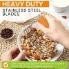 imageSpring Chef Dough Blender Top Professional Pastry Cutter with Heavy Duty Stainless Steel Blades Medium Size BlackMango