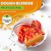 imageSpring Chef Dough Blender Top Professional Pastry Cutter with Heavy Duty Stainless Steel Blades Medium Size BlackMango