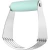 imageSpring Chef Dough Blender Top Professional Pastry Cutter with Heavy Duty Stainless Steel Blades Medium Size BlackMint