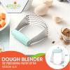 imageSpring Chef Dough Blender Top Professional Pastry Cutter with Heavy Duty Stainless Steel Blades Medium Size BlackMint