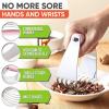 imageSpring Chef Dough Blender Top Professional Pastry Cutter with Heavy Duty Stainless Steel Blades Medium Size BlackPink Lemonade
