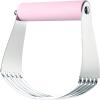 imageSpring Chef Dough Blender Top Professional Pastry Cutter with Heavy Duty Stainless Steel Blades Medium Size BlackPink Lemonade