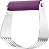 imageSpring Chef Dough Blender Top Professional Pastry Cutter with Heavy Duty Stainless Steel Blades Medium Size BlackPurple